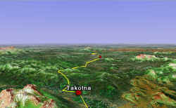 Takotna to Ophir